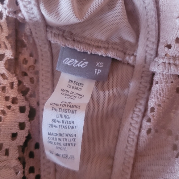 Aerie Tan Colored Pullover Lace Bra XS - Picture 4 of 4